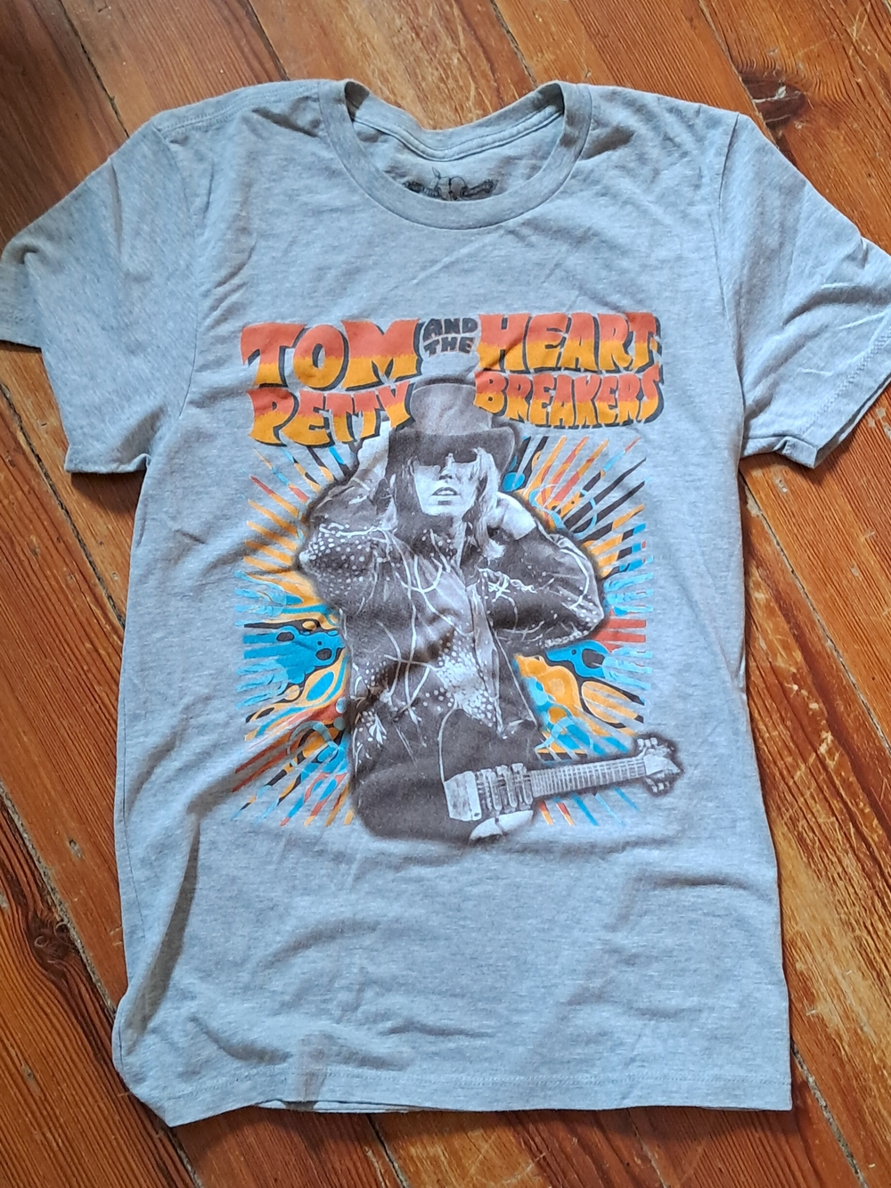 Tom Petty Graphic Tee - Grey Kids' Short Sleeve Shirt